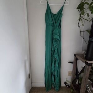 Fashion Nova Vibrant Green Maxi Dress